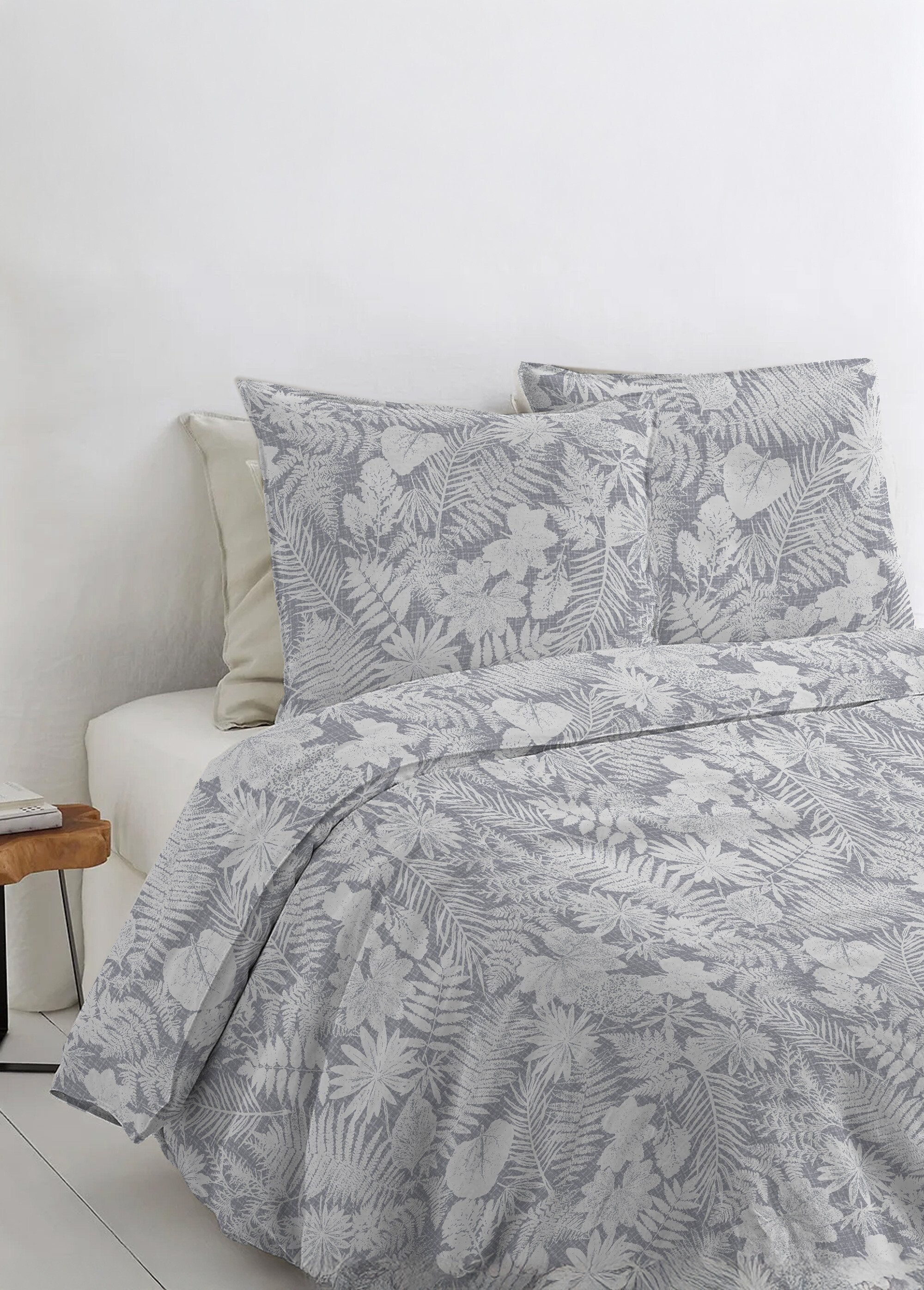 Flat_sheet_in_cotton_flannel_with_botanical_print_Gray_SF1_slim