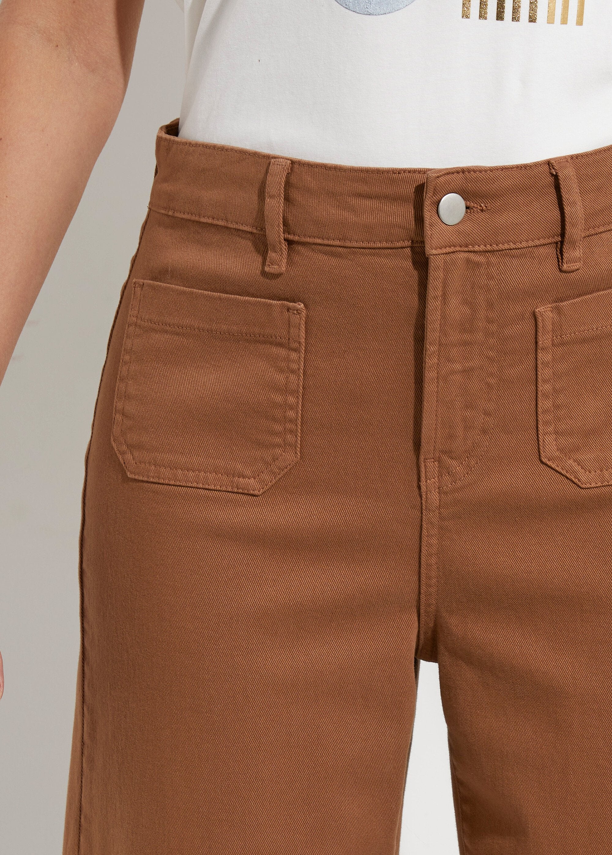 Jean_7/8ème_large_denim_extensible_4_poches_Noisette_DE1_slim