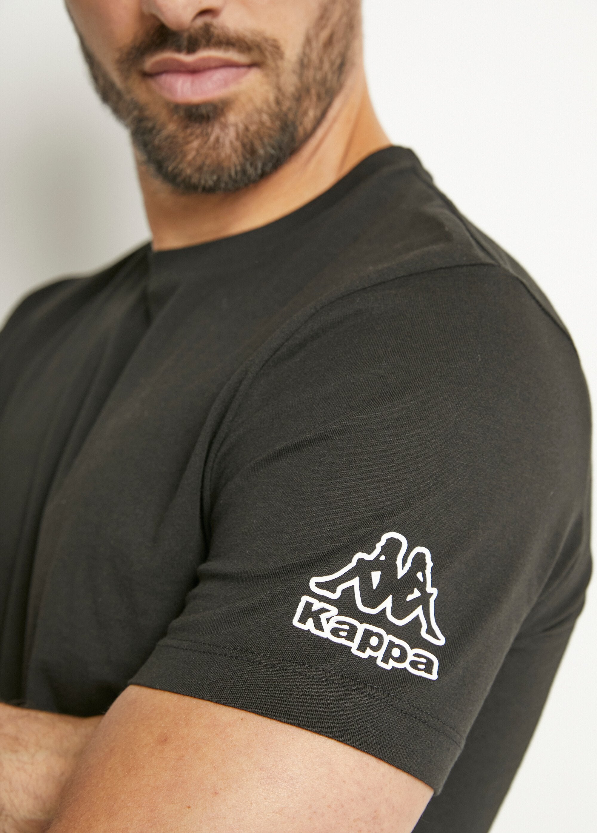 Pack_of_2_logo_T-shirts_with_round_neck_Black_lot_2_DE1_slim