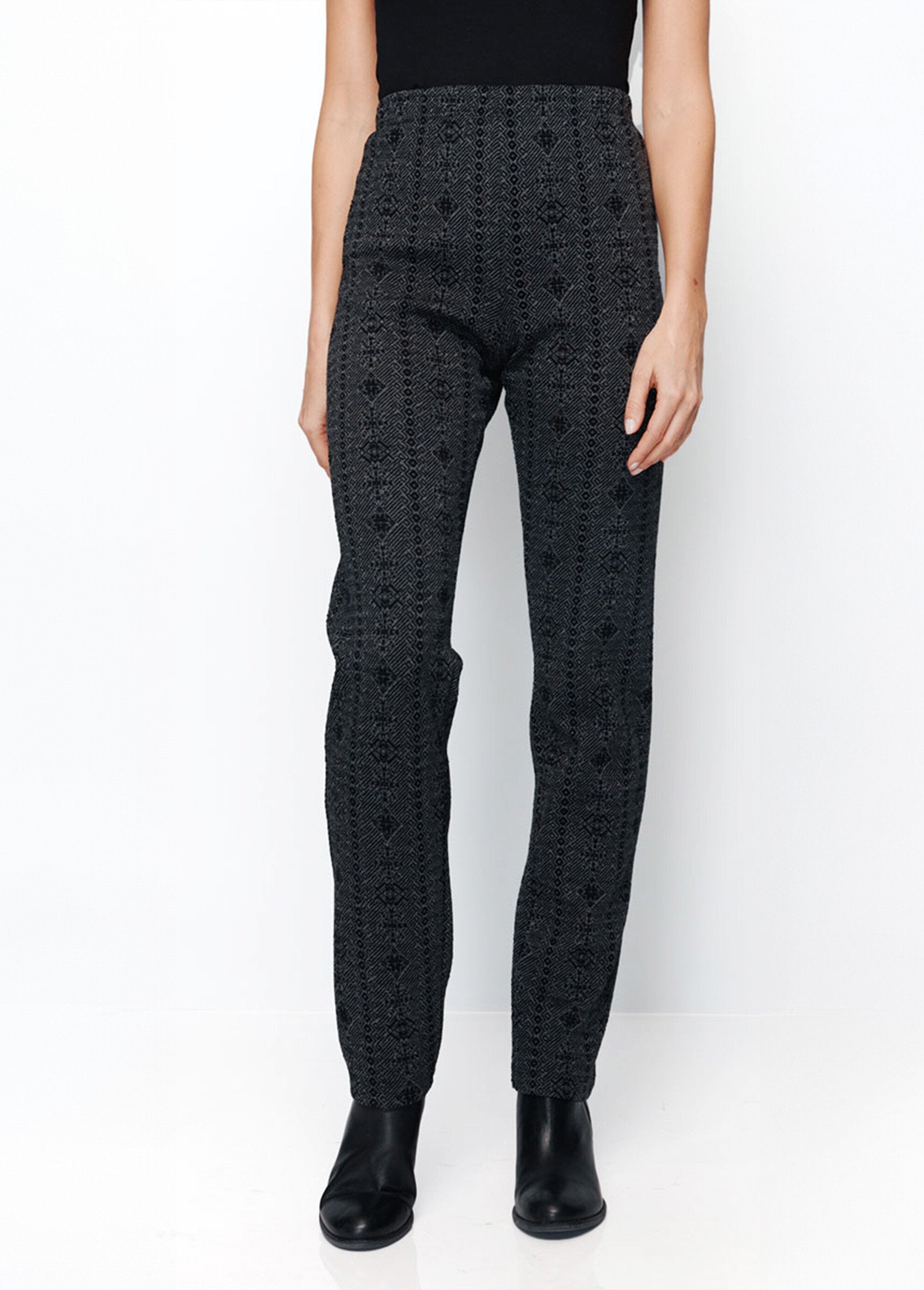 Stretch_jersey_elasticated_waist_leggings_Anthracite_and_black_FA1_slim