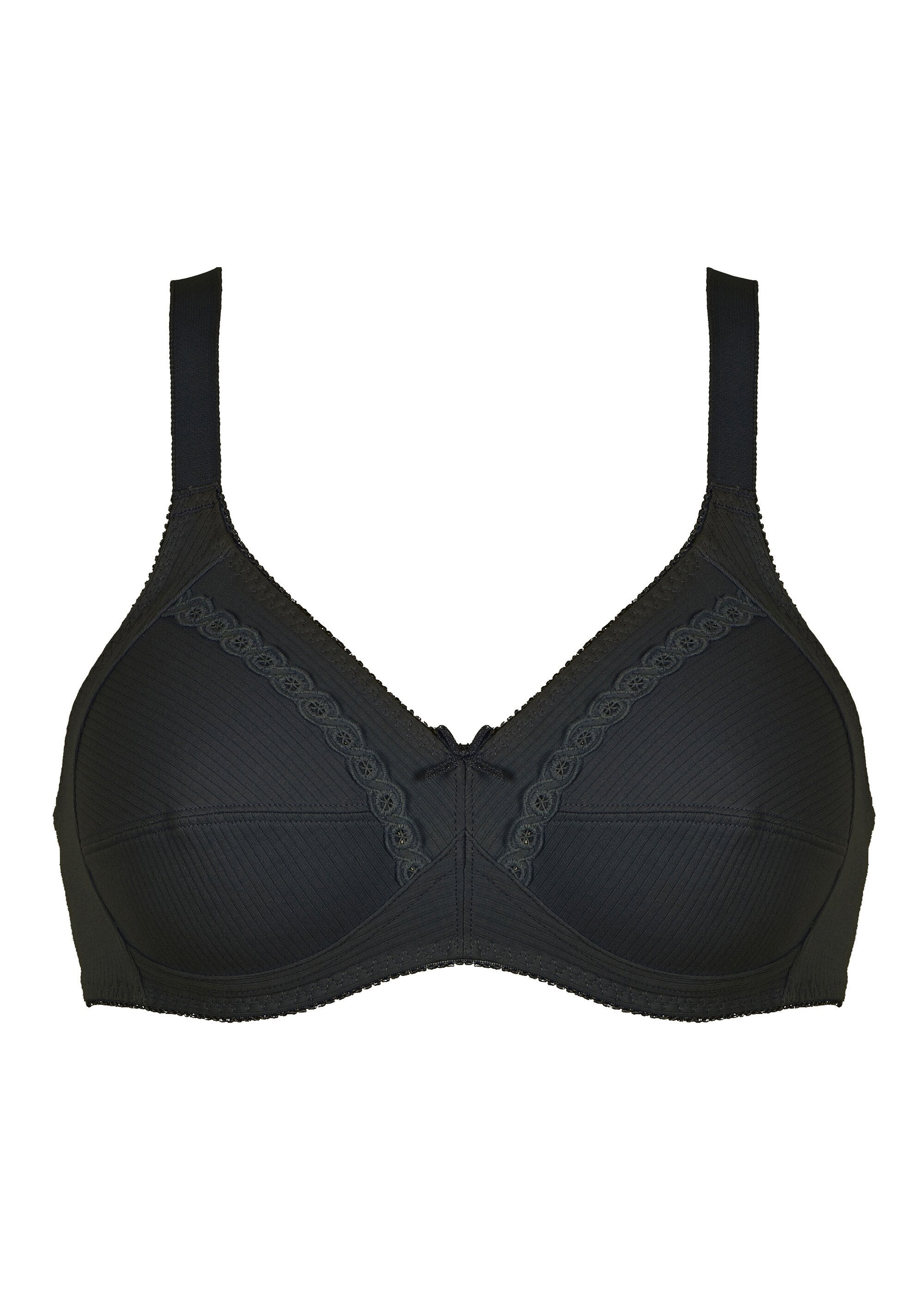 Naturana®_-_Non-wired_cotton_bra_Black_FA1_slim