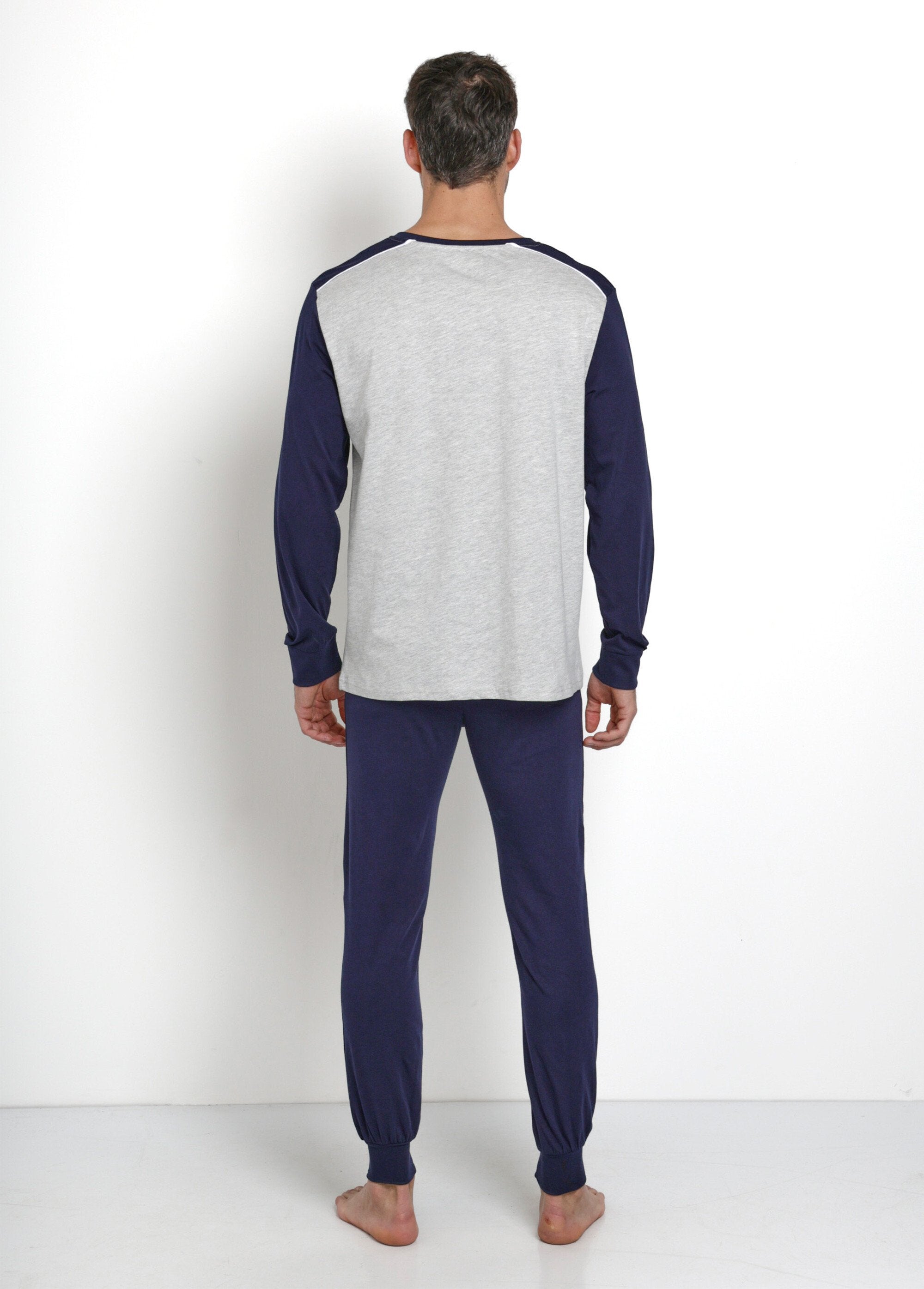 Long_cotton_pajamas_with_logo_Blue_DO1_slim