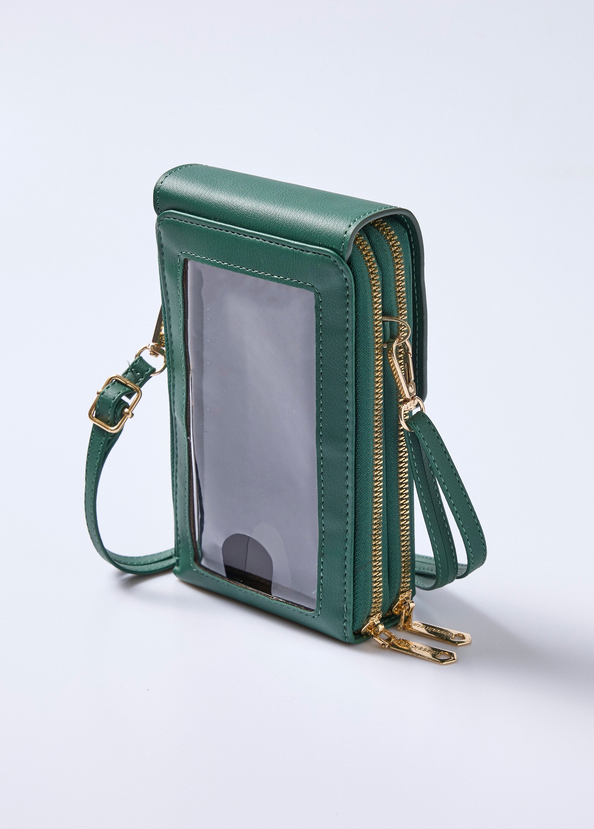 2-compartment_faux_leather_phone_pouch_Green_DO1_slim