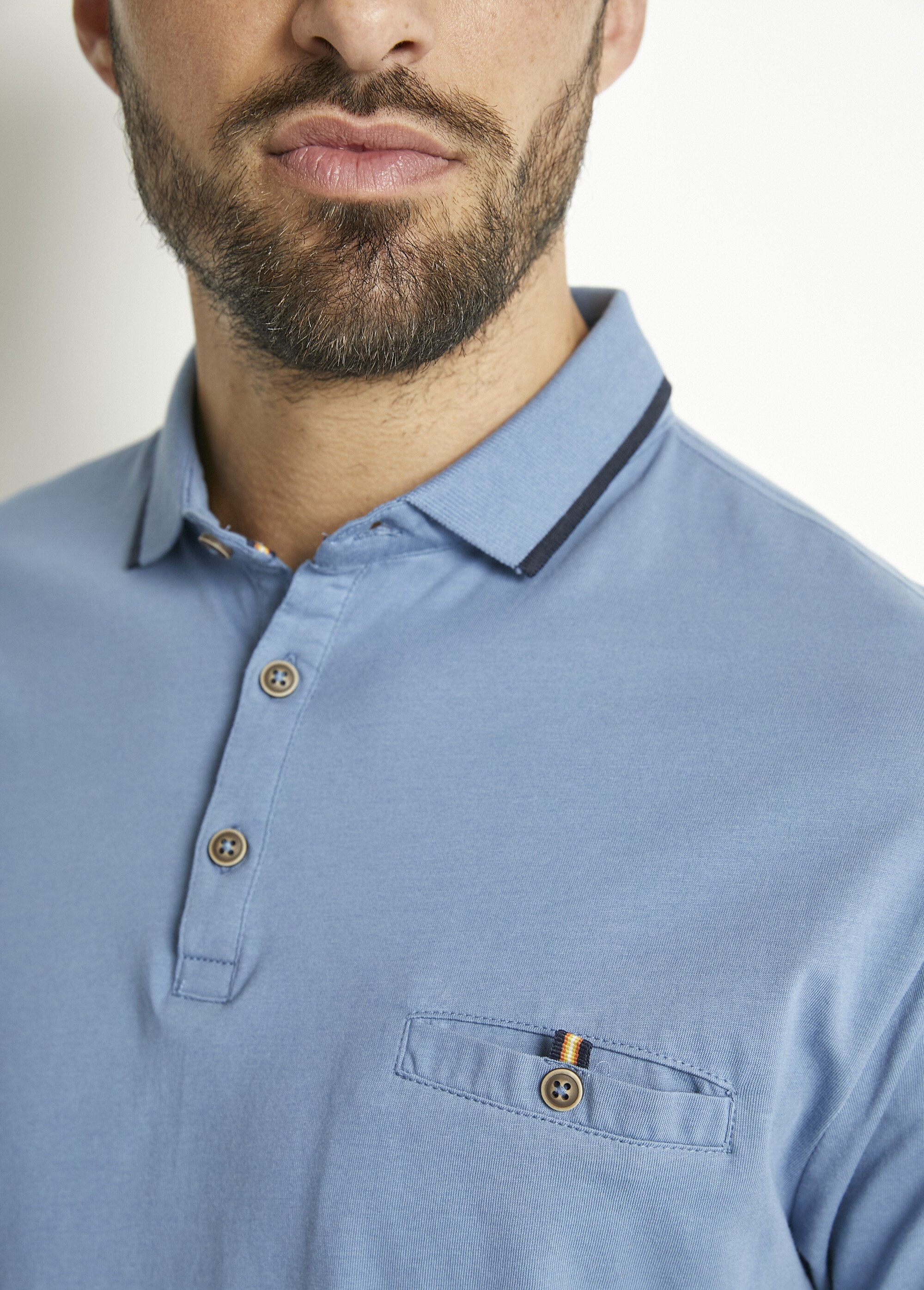 Plain_jersey_knit_polo_shirt_with_two-tone_cotton_collar_Indigo_DE1_slim