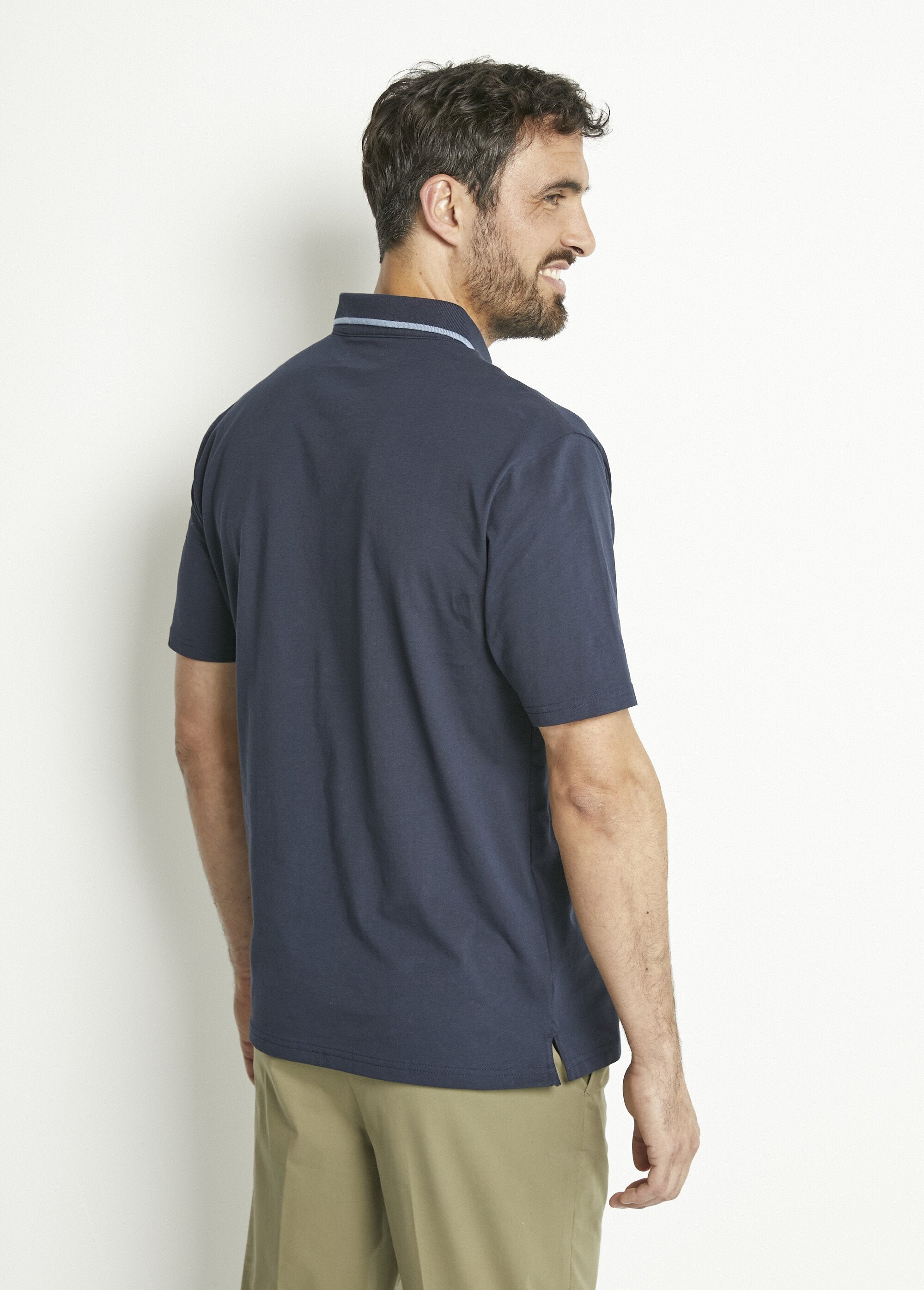 Plain_jersey_knit_polo_shirt_with_two-tone_cotton_collar_Marine_DO1_slim
