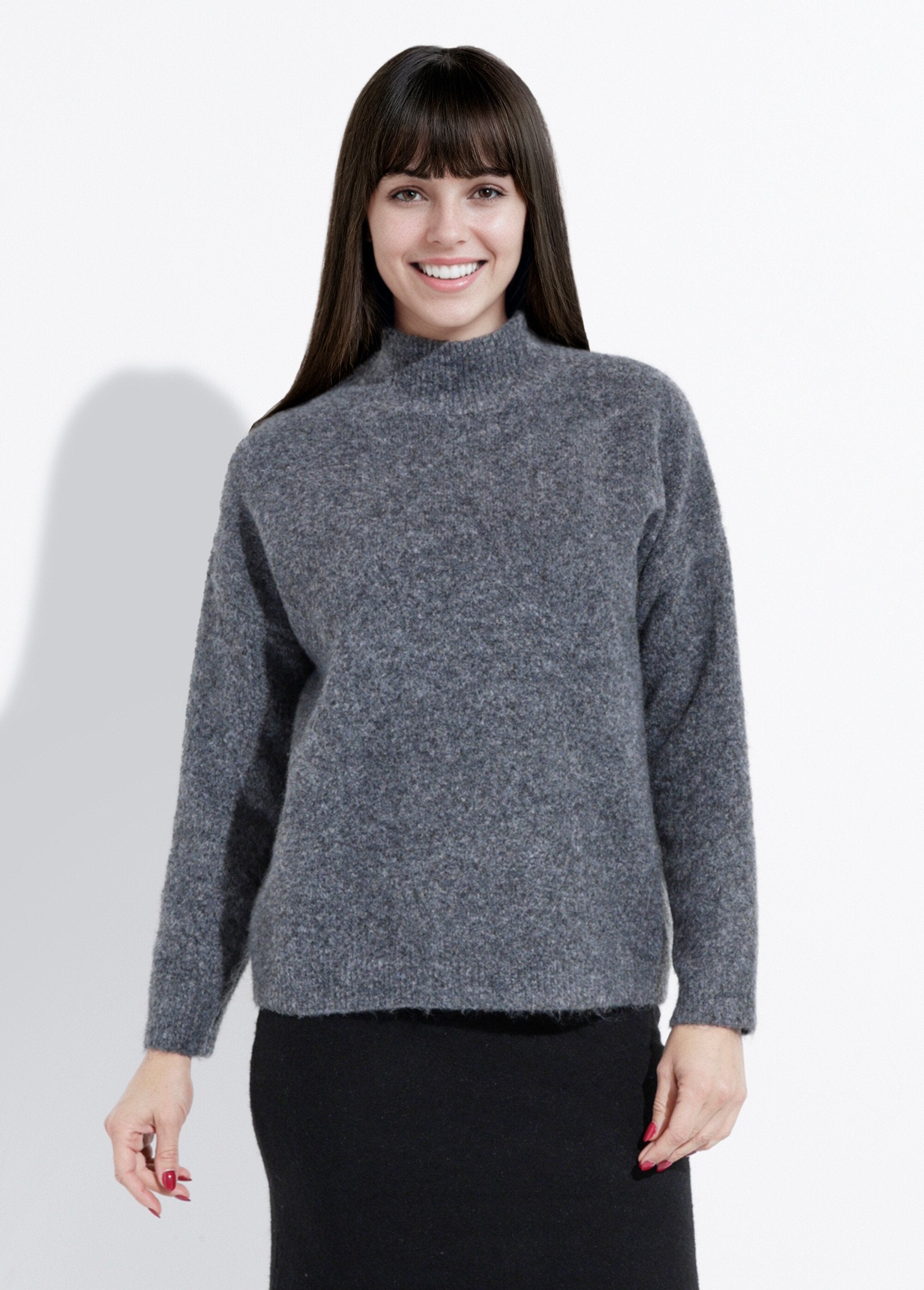 High-neck_sweater_in_fluffy_knit_Dark_gray_FA1_slim