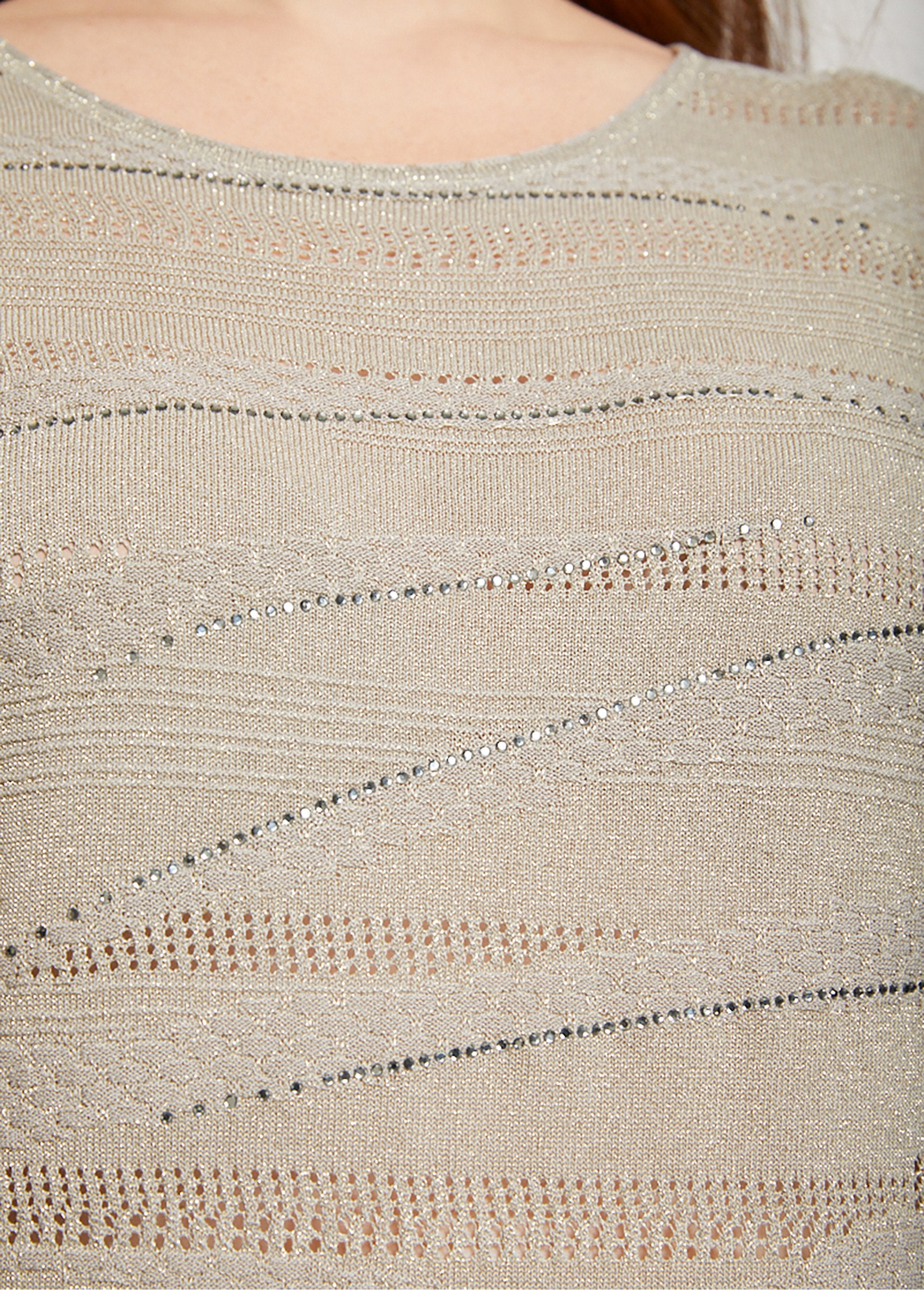 Pull_maille_irisée_ajourée_avec_strass_Kaki_DE2_curvy