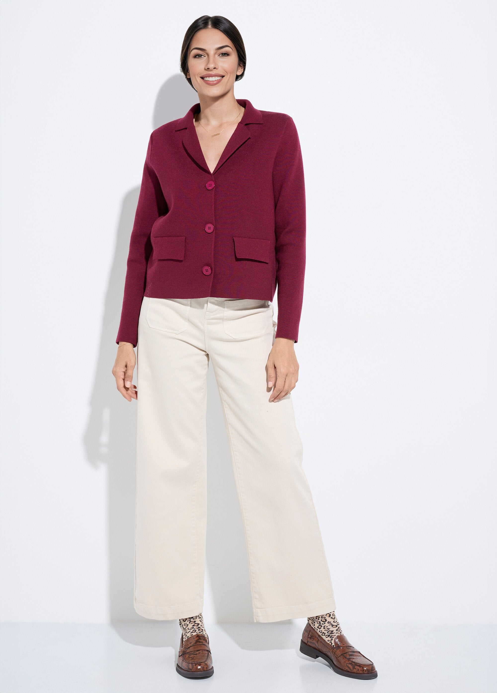 Short_plain_jacquard_jacket_with_tailored_collar_Bordeaux_SF1_slim