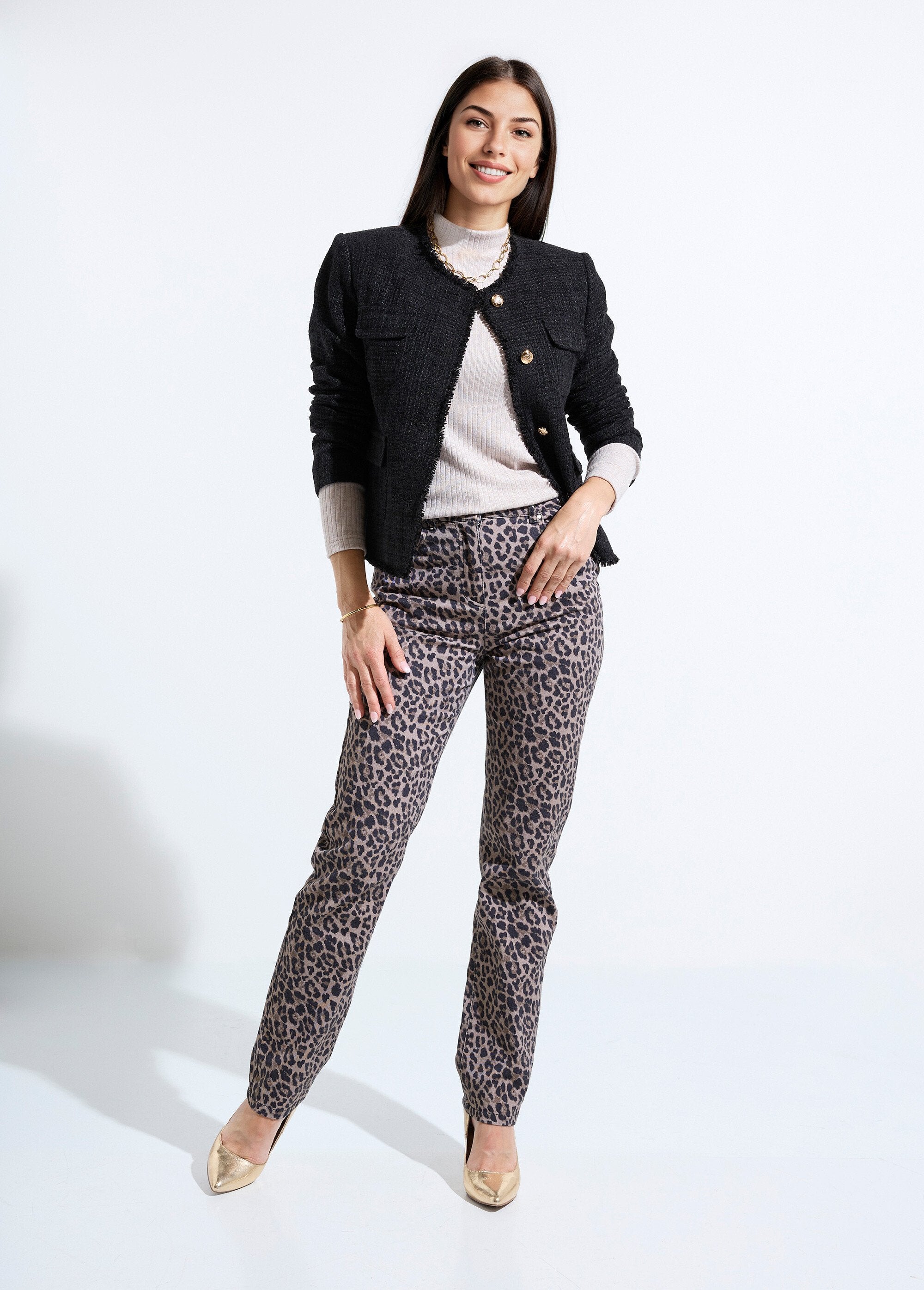 Fringed_button-down_collarless_tweed_jacket_Black_SF1_slim