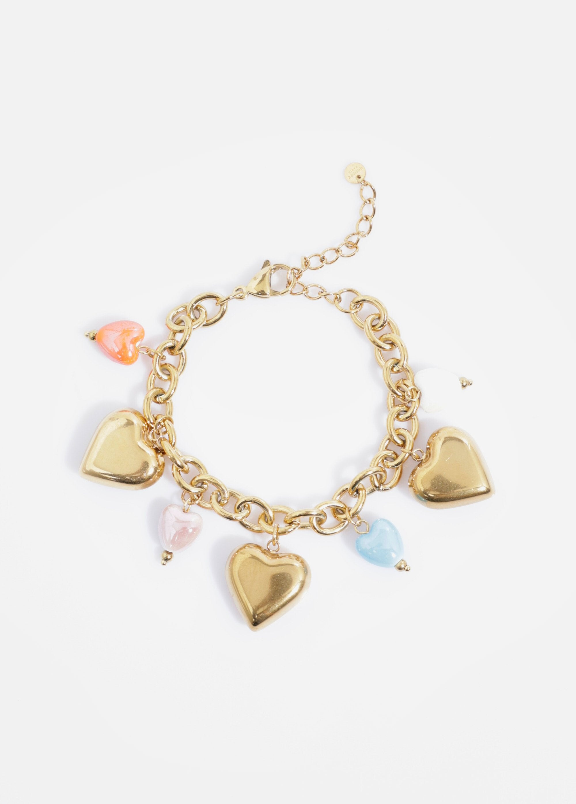 Stainless_steel_heart_charm_bracelet_Golden_FA1_slim