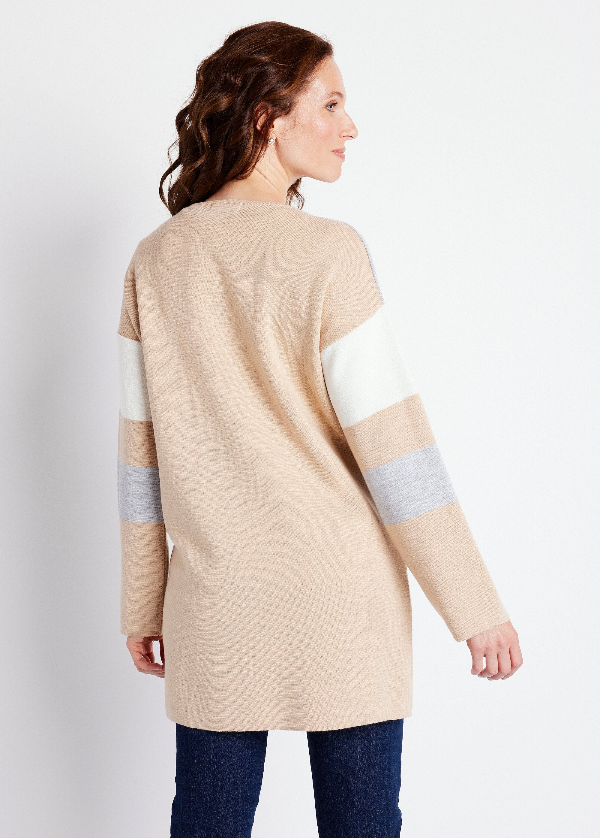 Long_striped_jacquard_V-neck_cardigan_Beige_and_ecru_DO1_slim