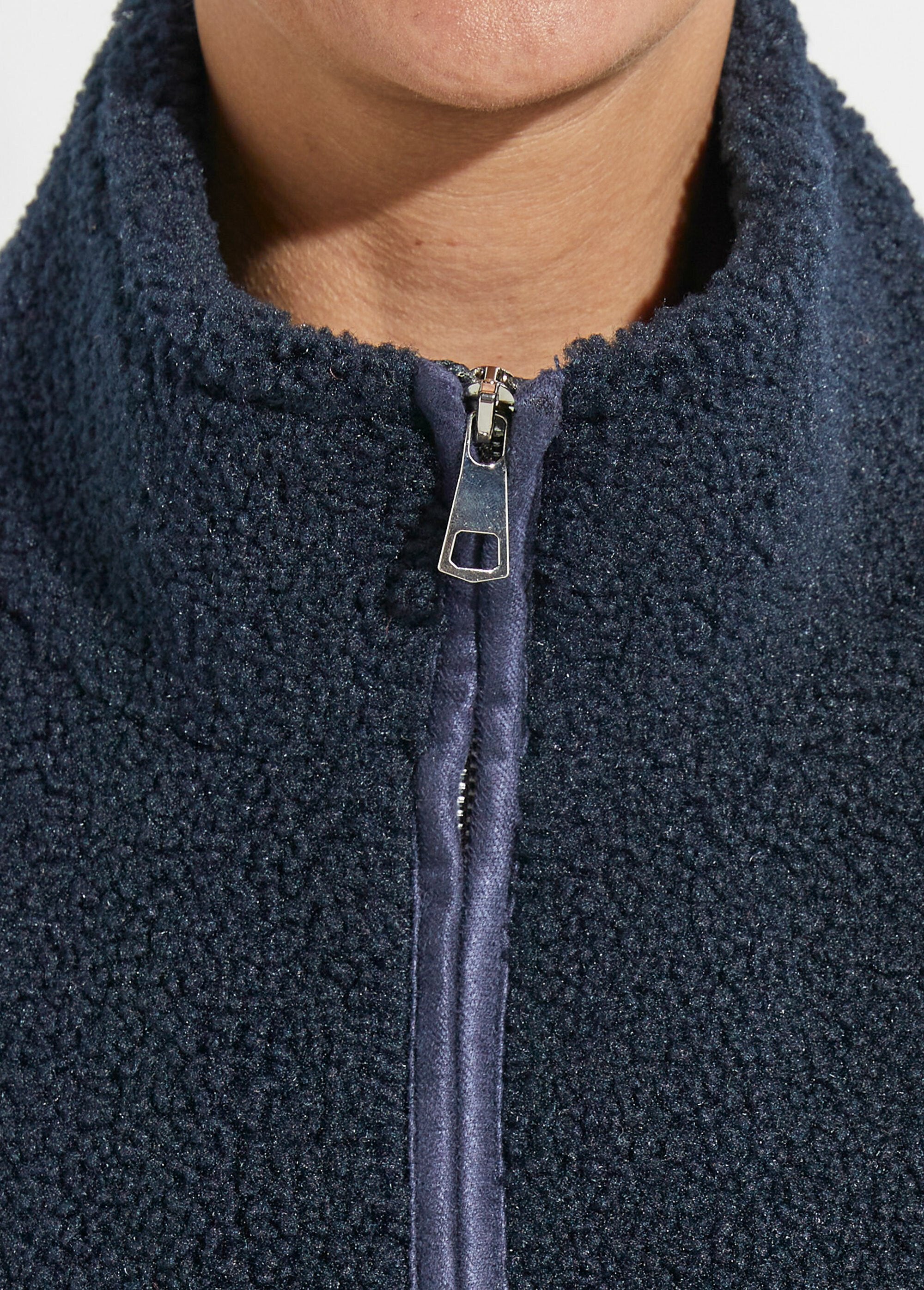 Gilet_zippé_chaud_polaire,_col_montant_Marine_DE3_slim