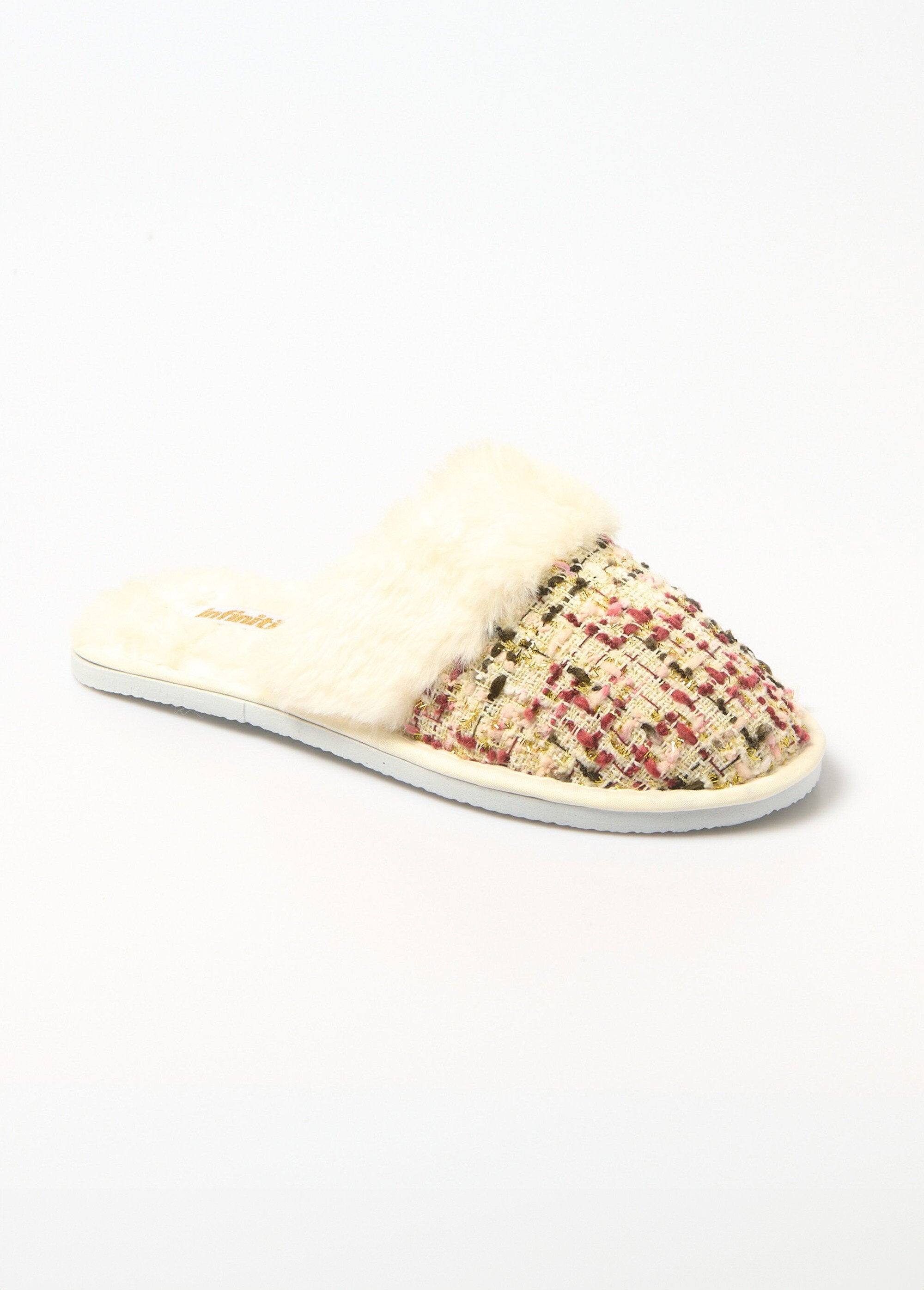 Tweed_and_fur_mule_slippers_Red_FA1_slim