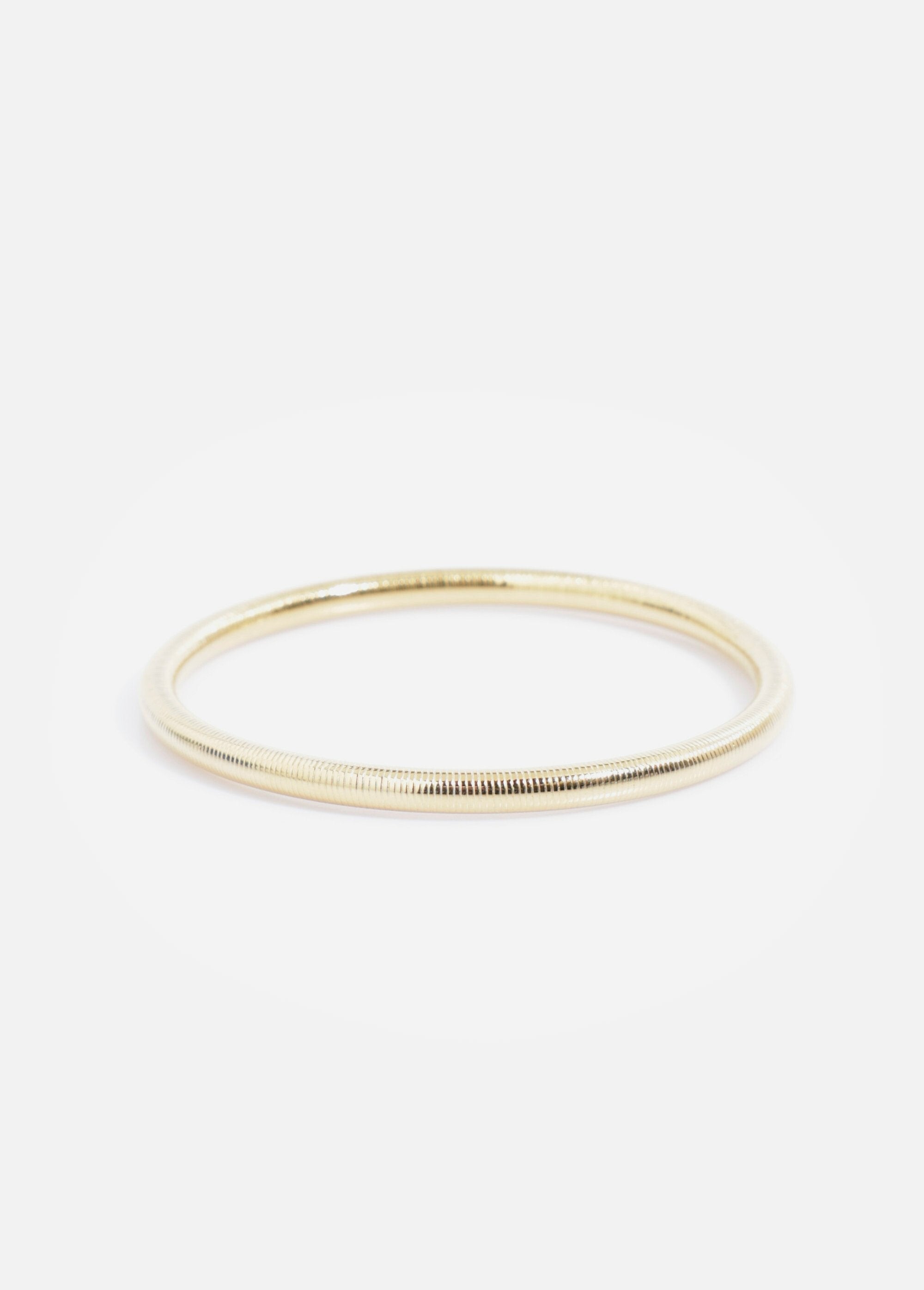 Round_stainless_steel_snake_mesh_bangle_Golden_FA1_slim