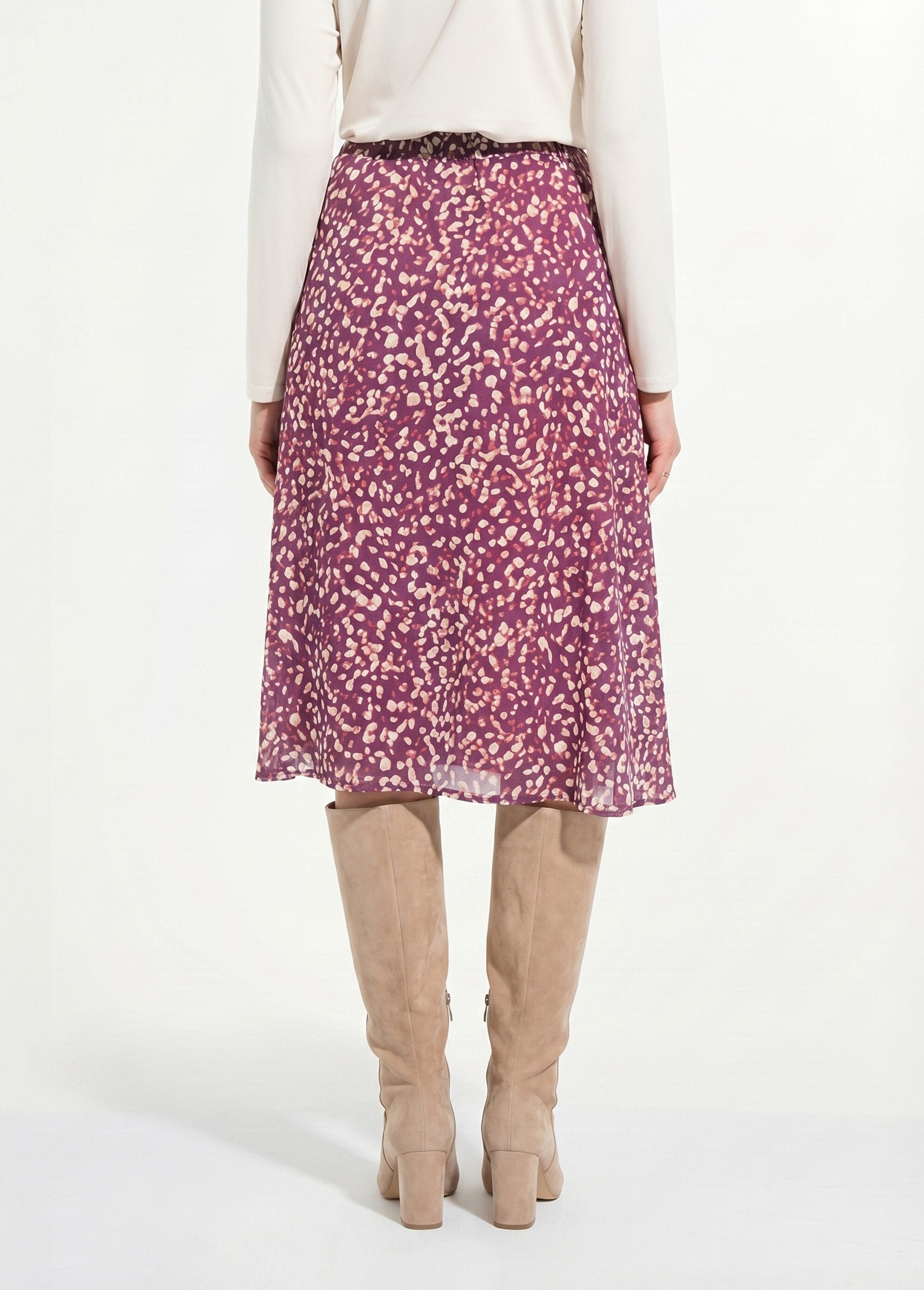 Mid-length_flared_skirt_in_lined_printed_voile_Purple_and_ecru_DO1_slim