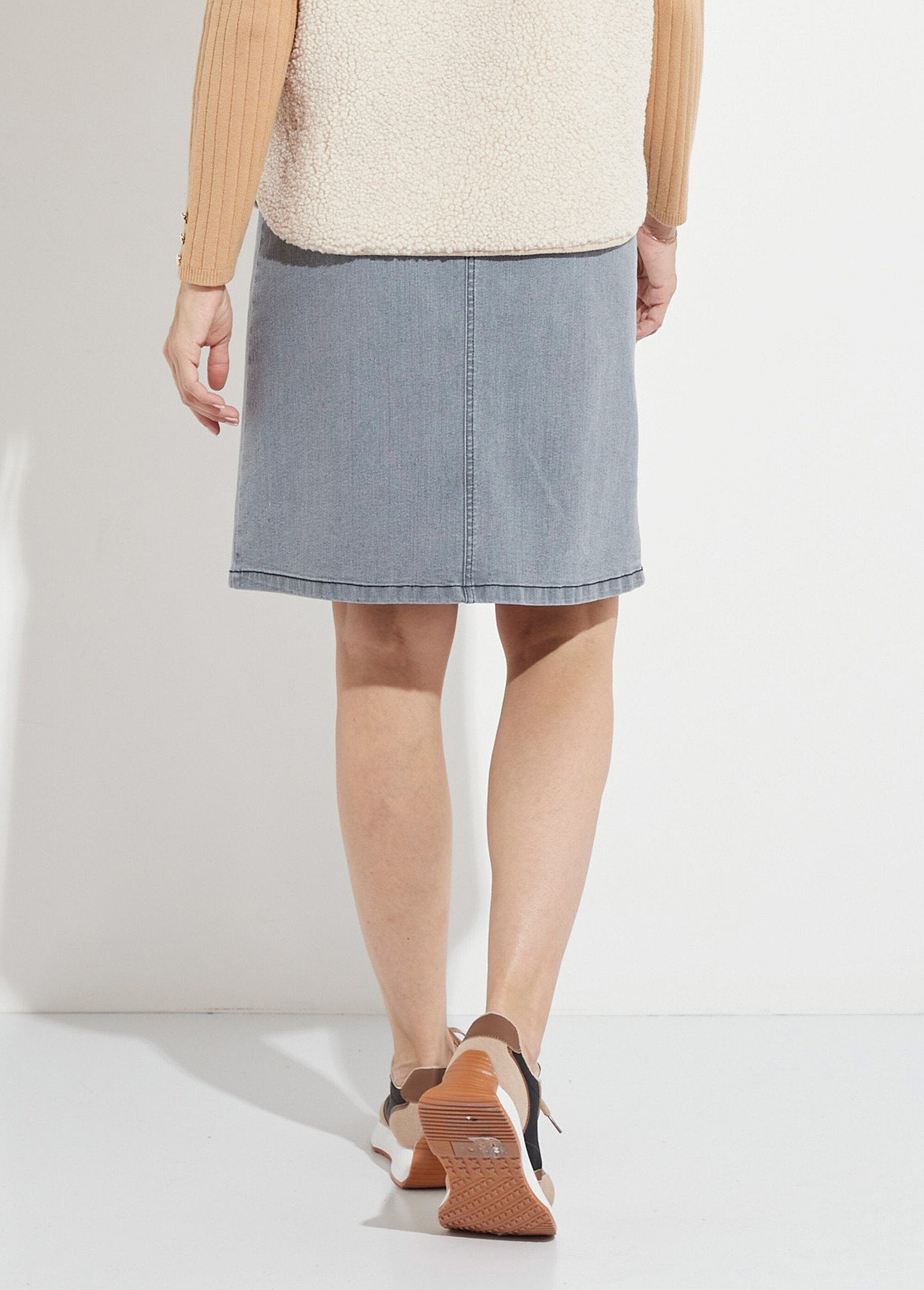 Jupe_trapèze_en_jean_stretch_Gris_DO1_slim