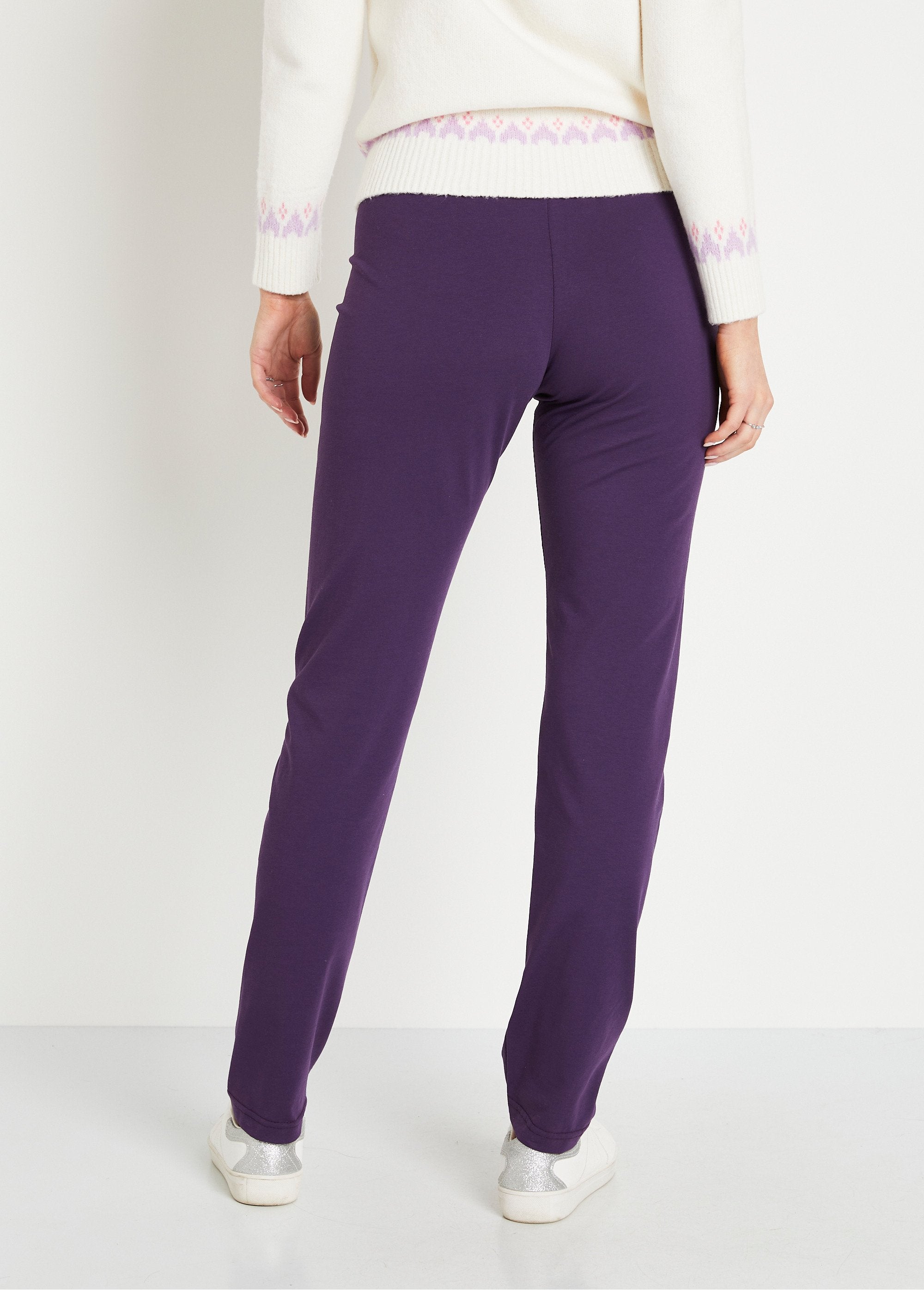 Cotton_jersey_elasticated_waist_leggings_Plum_DO1_slim