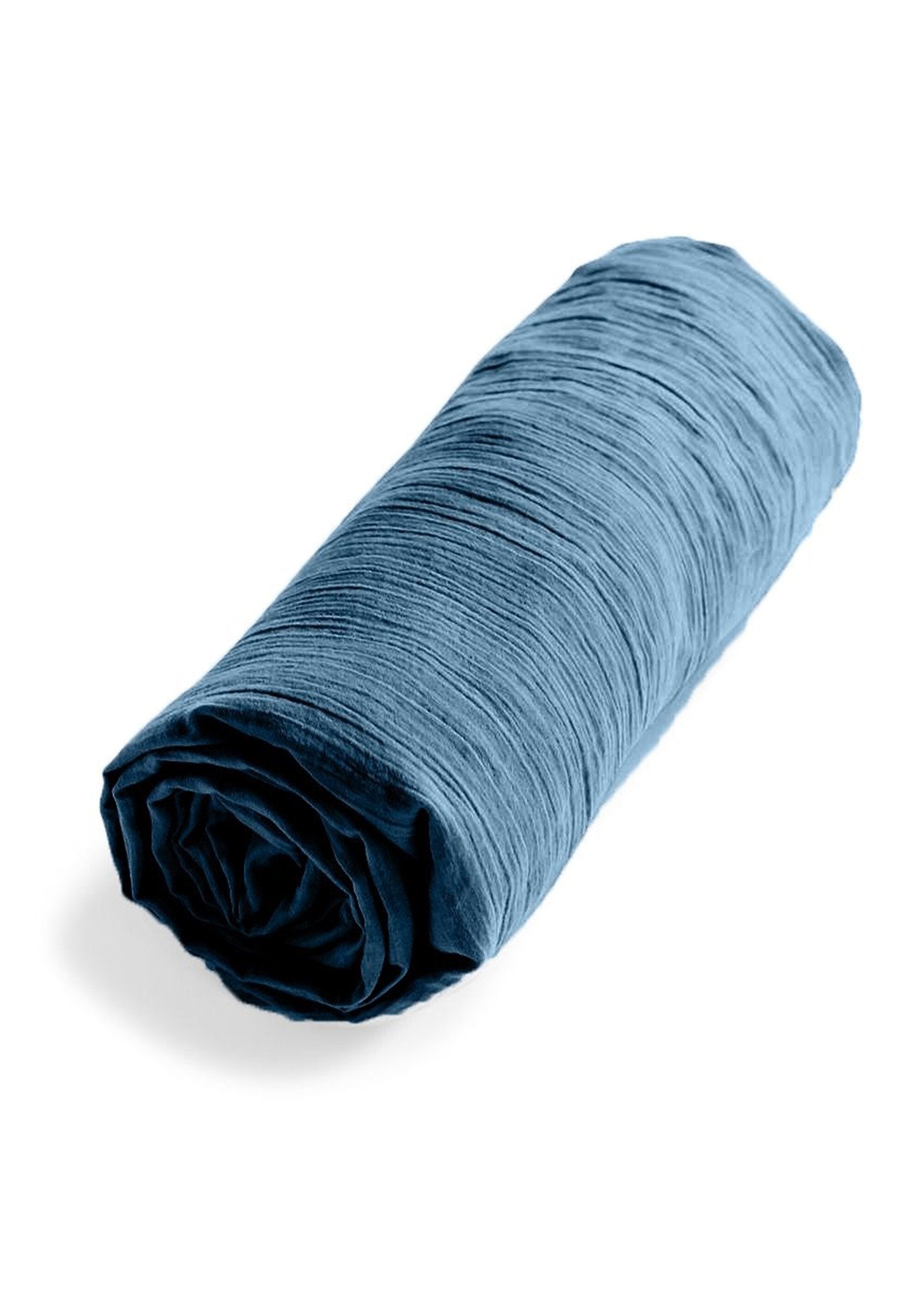 Plain_cotton_gauze_fitted_sheet_GAZE_Blue_jeans_FA1_slim