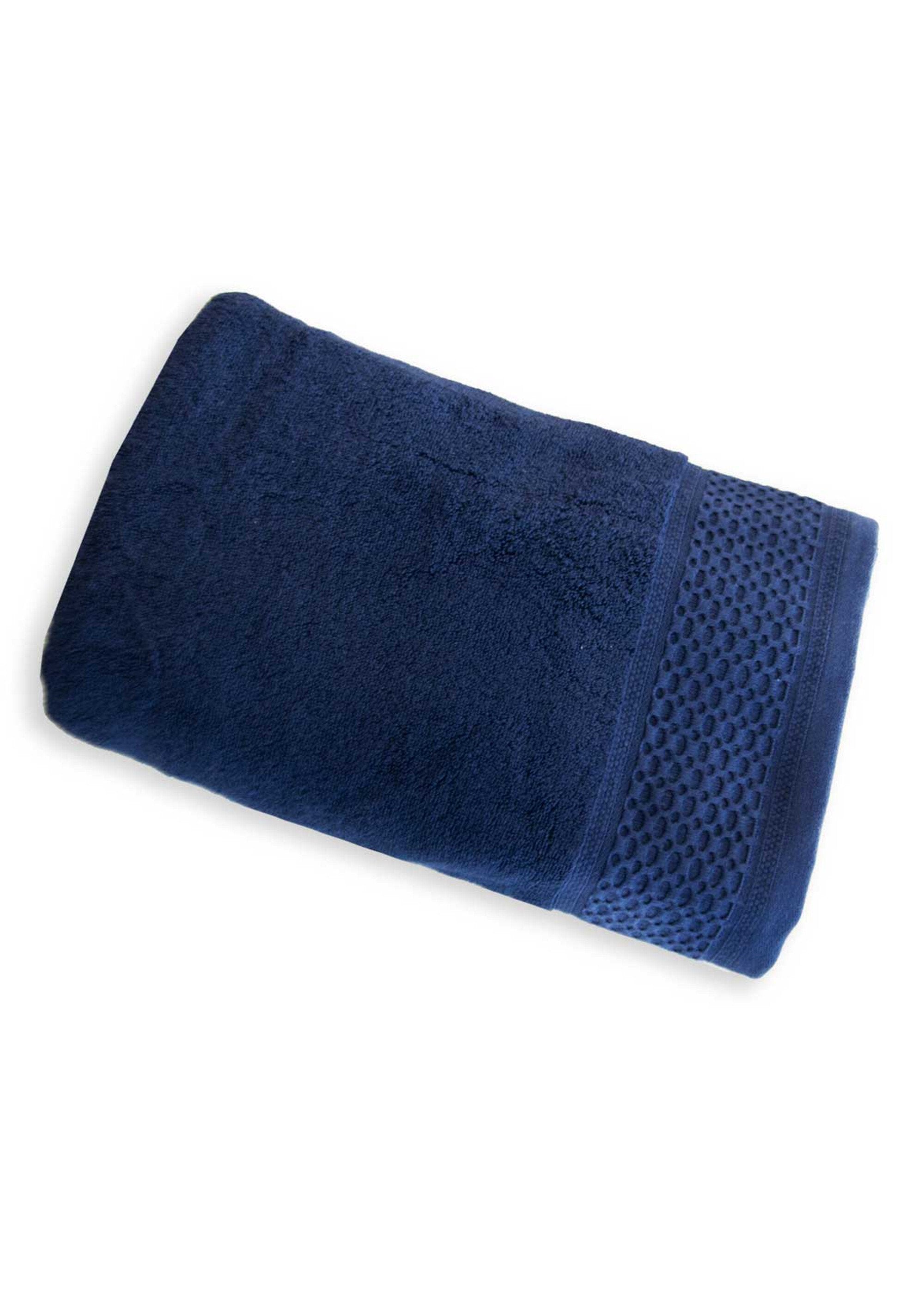 Serviette_de_toilette_éponge_pur_coton_Marine_FA1_slim