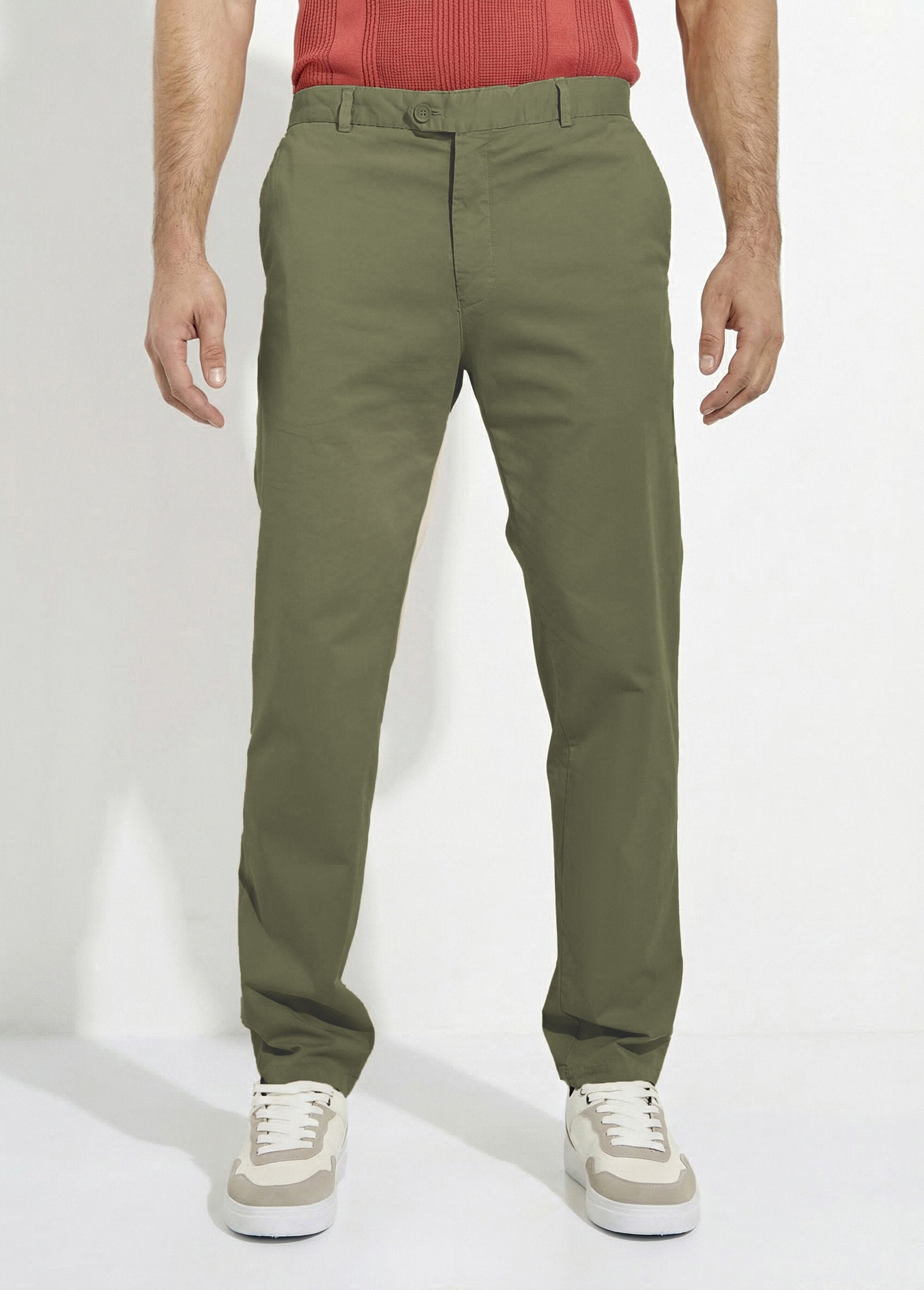 Stretch_cotton_canvas_straight_chino_pants_Khaki_FA1_slim