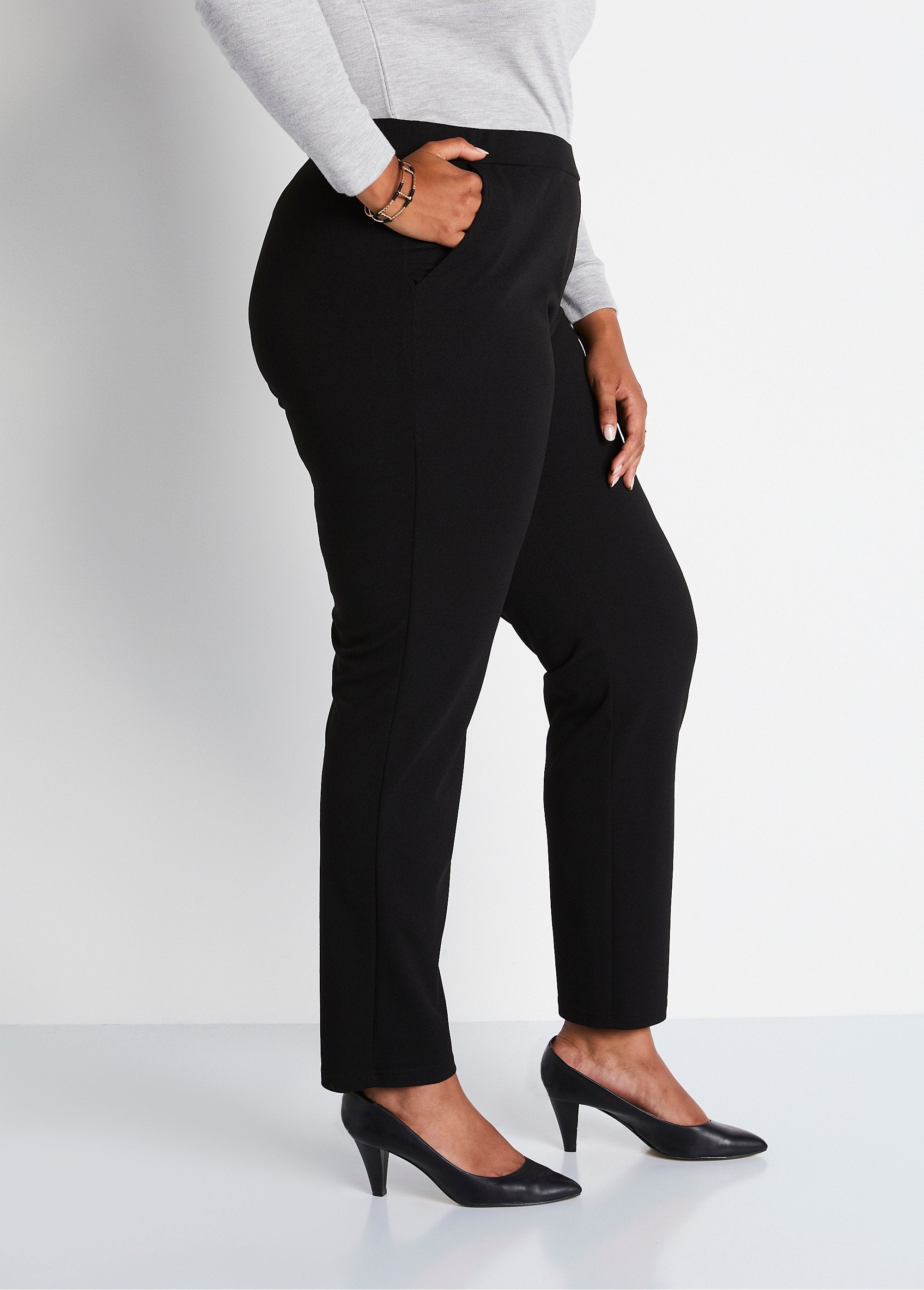 Straight_pants_with_elasticated_waist_and_crepe_knit_Black_DR1_curvy