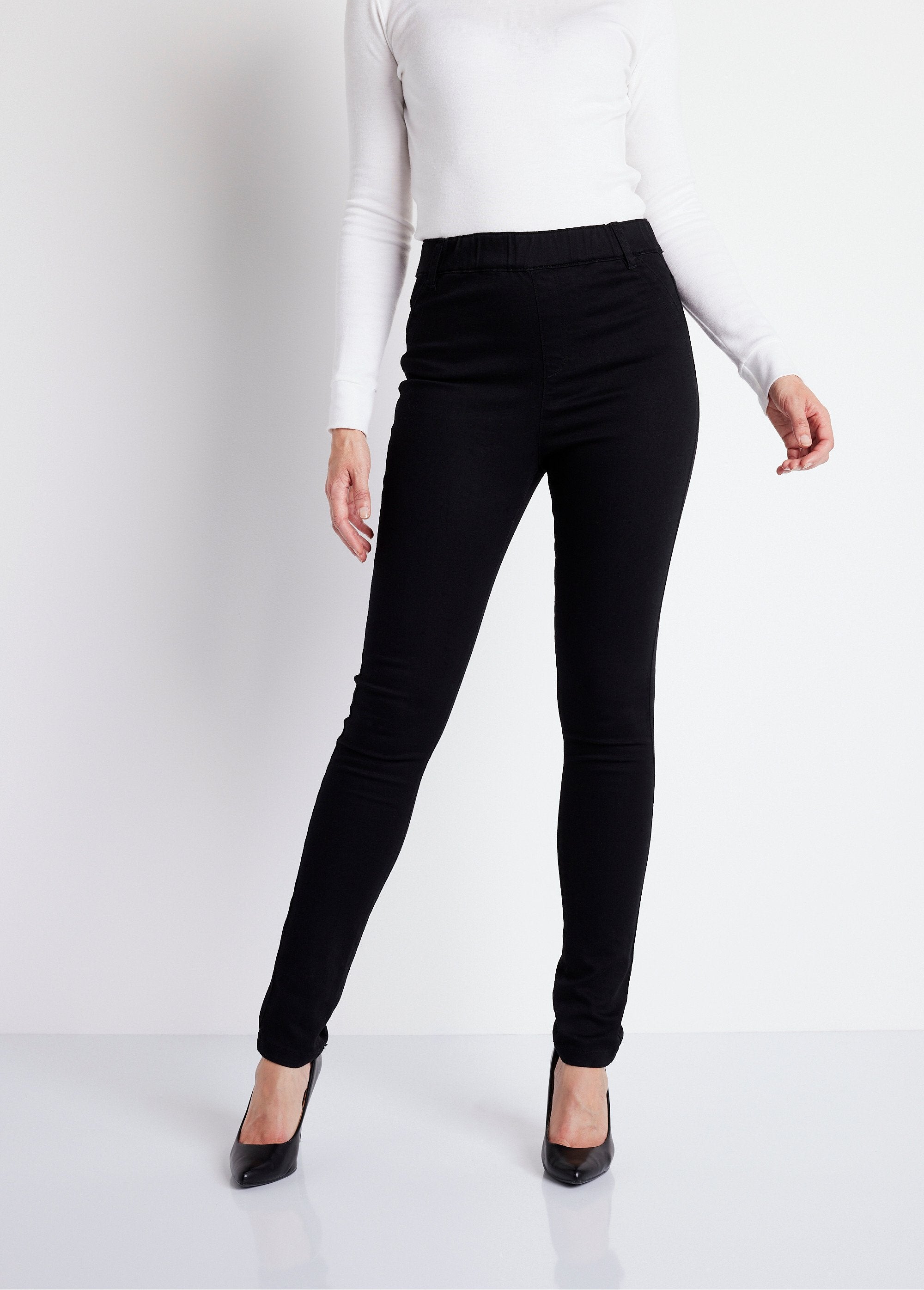 Flat_stomach_stretch_denim_jegging_pants_Black_FA2_slim