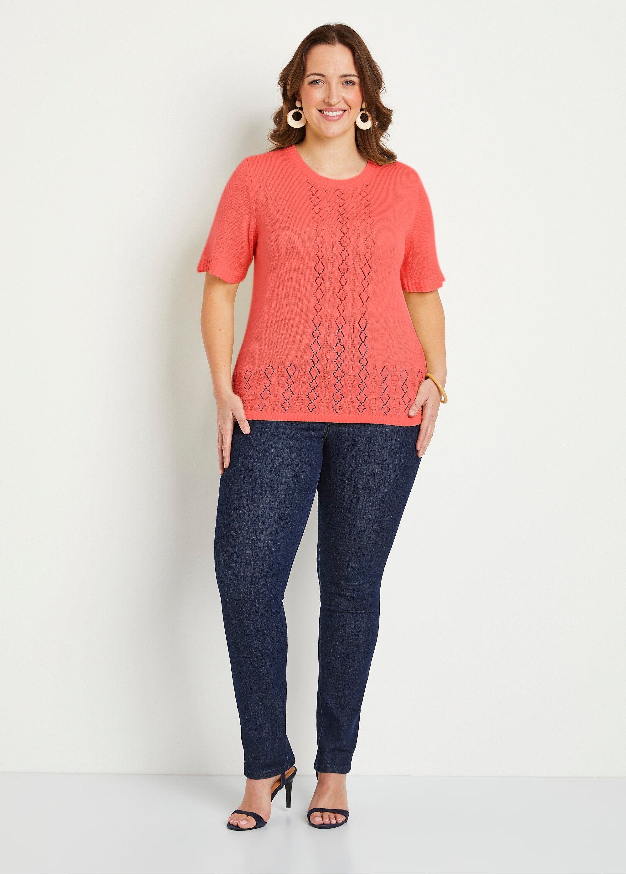 Short-sleeved_beaded_openwork_sweater_Coral_SF1_curvy