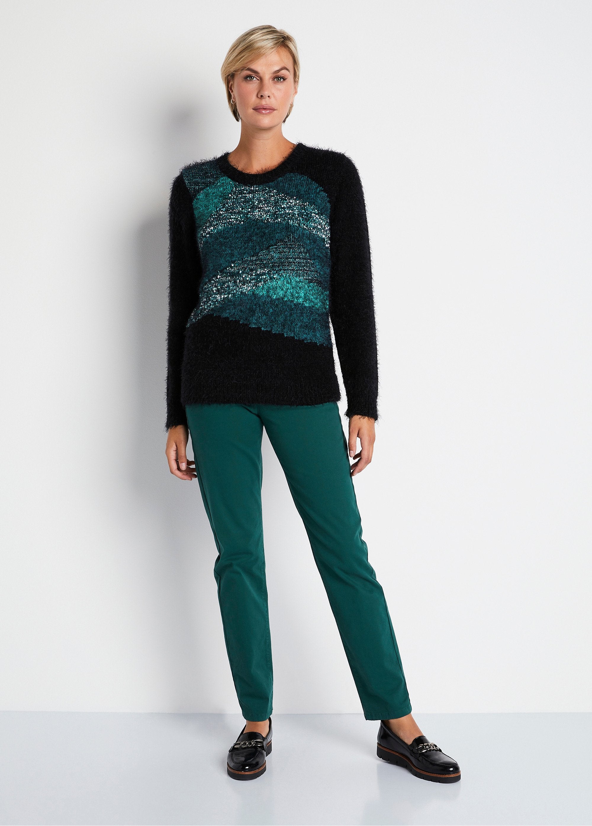 Round_neck_hairy_knit_jacquard_sweater_Duck_SF1_slim