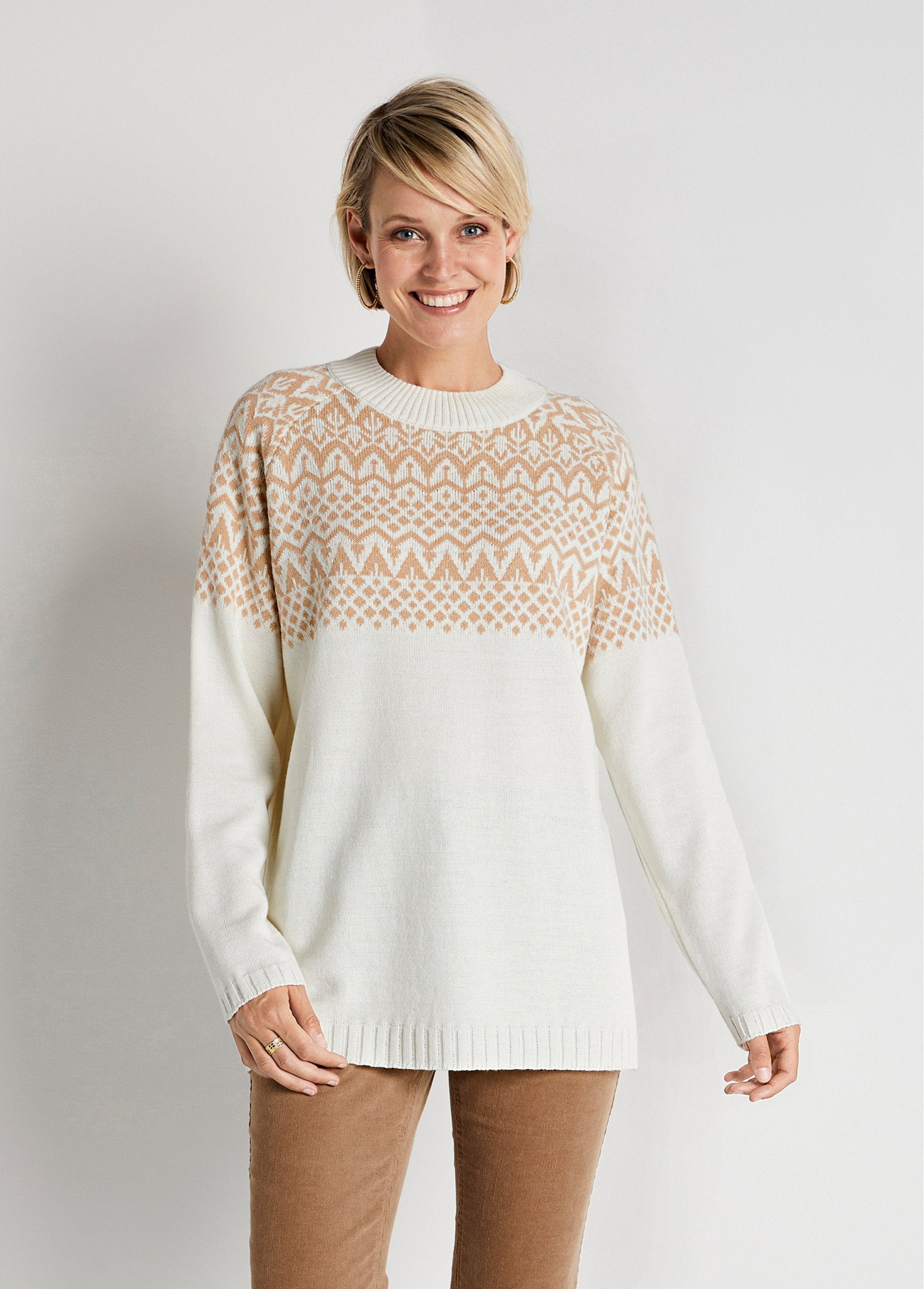 Jacquard_knit_tunic_sweater_Ecru_and_beige_FA1_slim