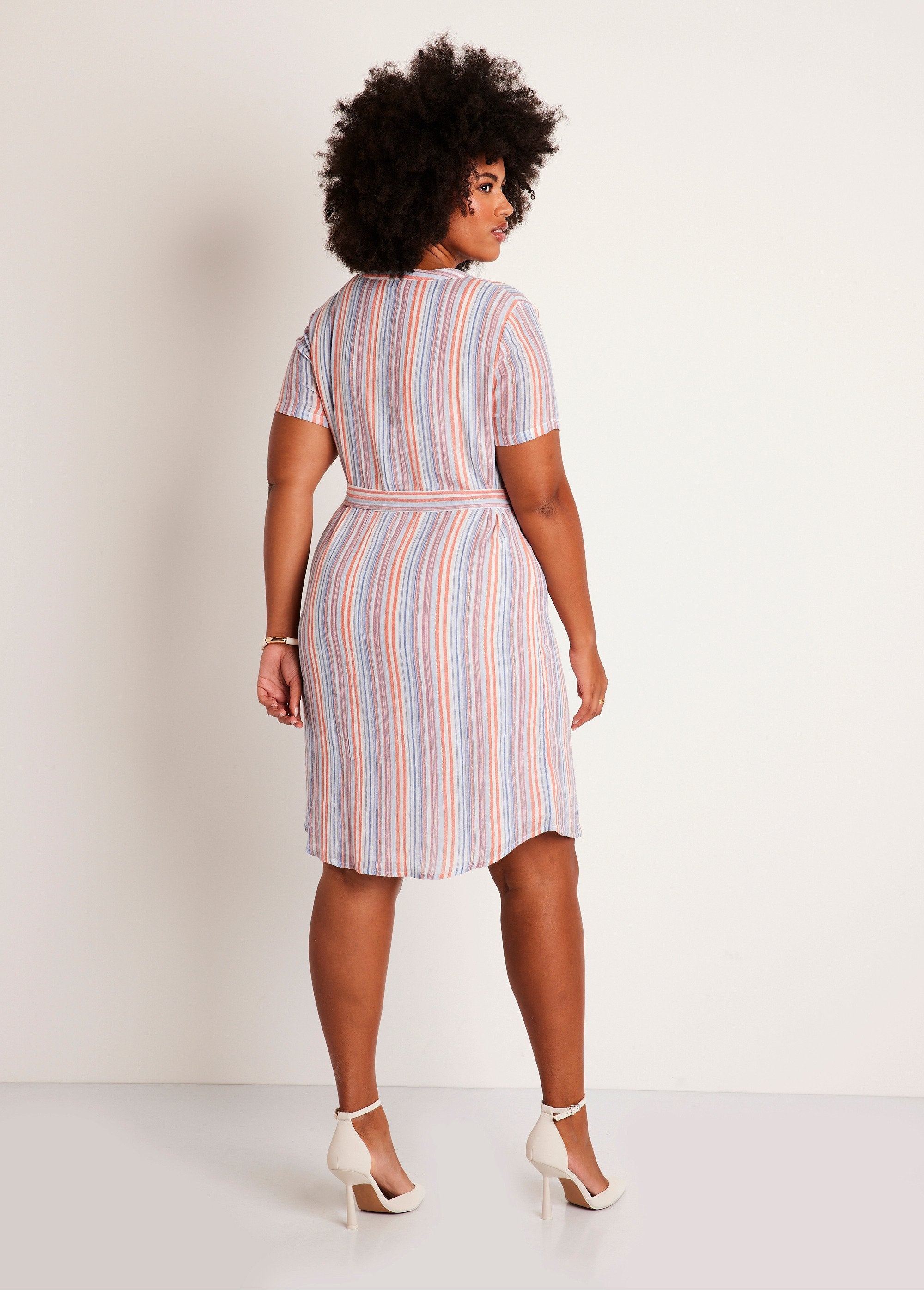 Short_shiny_striped_straight_dress_Orange_and_blue_DO1_curvy