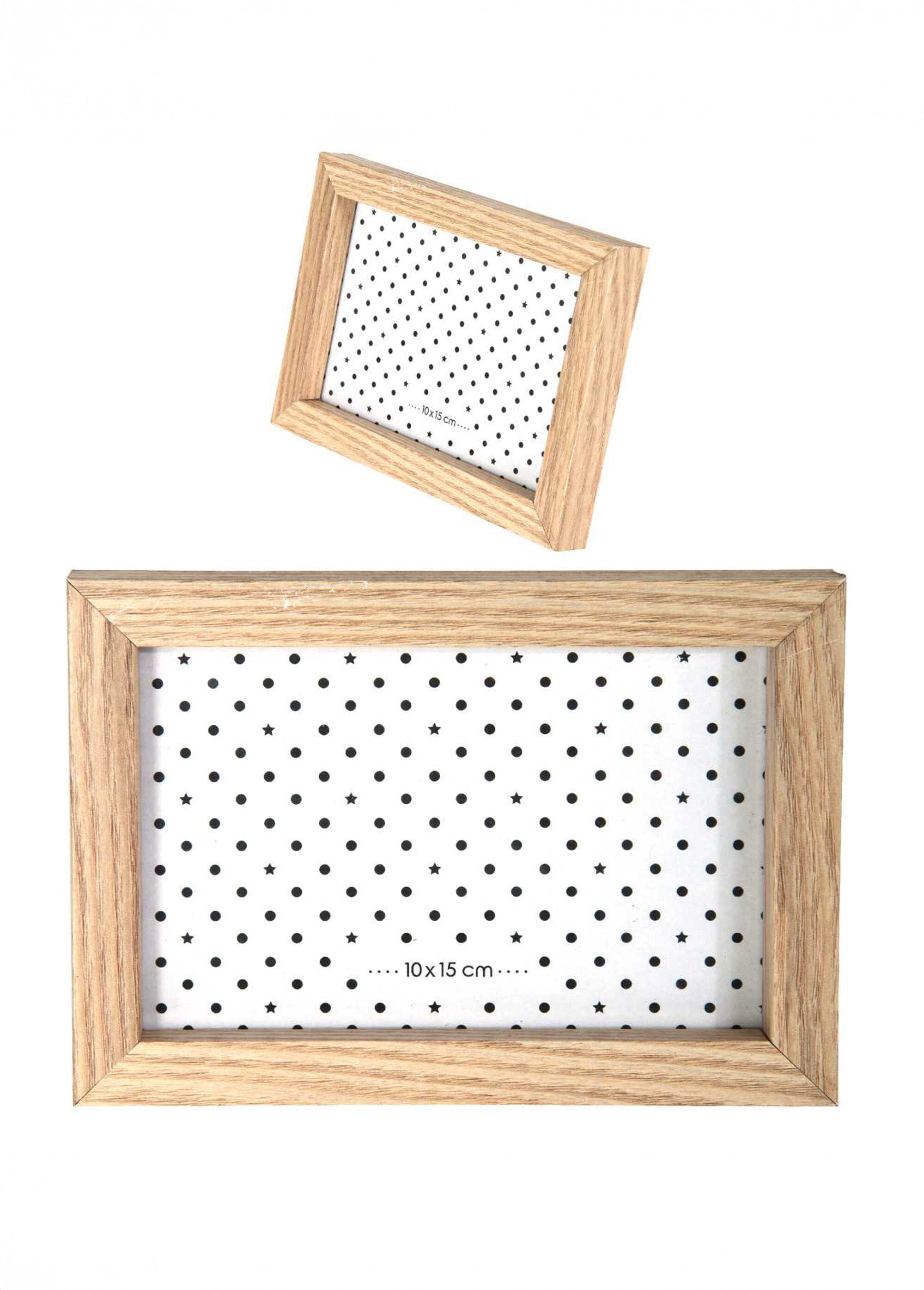 Set_of_matching_wooden_photo_frames_Noir_et_blanc_et_marron_DE3_slim