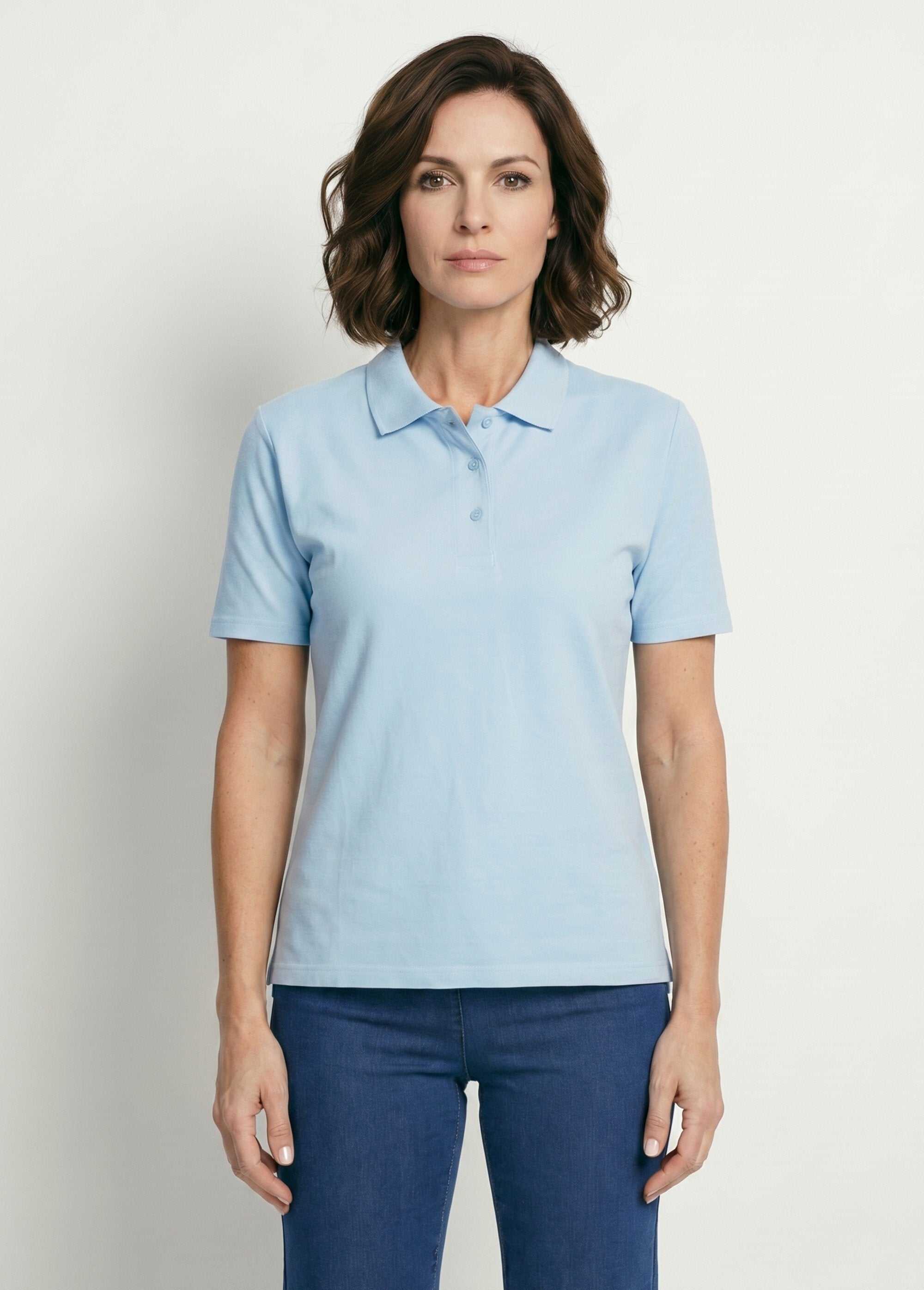 Polo_collar_cotton_piqué_knit_T-shirt_Blue_FA1_slim