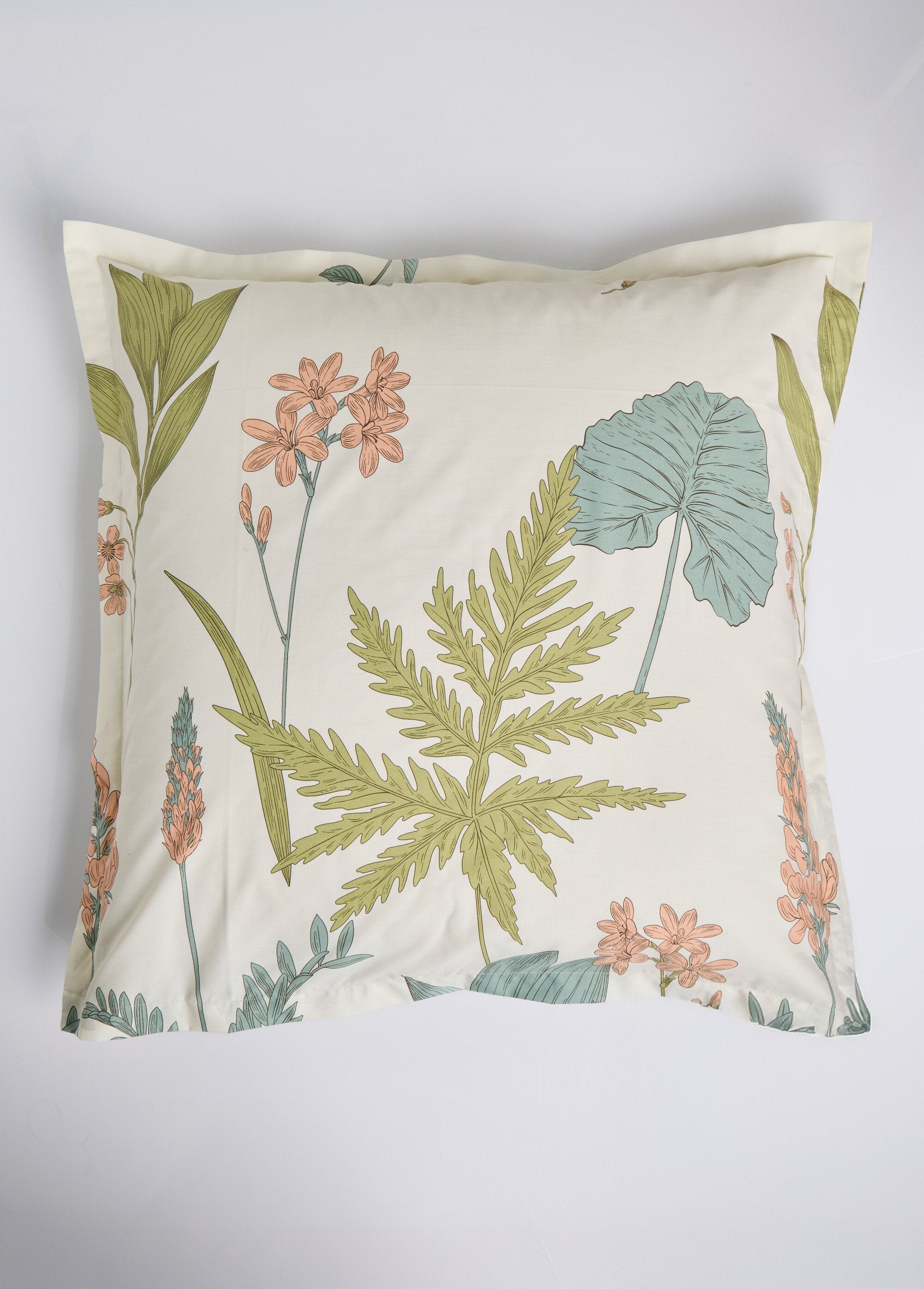 Printed_percale_pillowcase,_80_threads/cm²,_bolster_pillow_Beige_FA1_slim