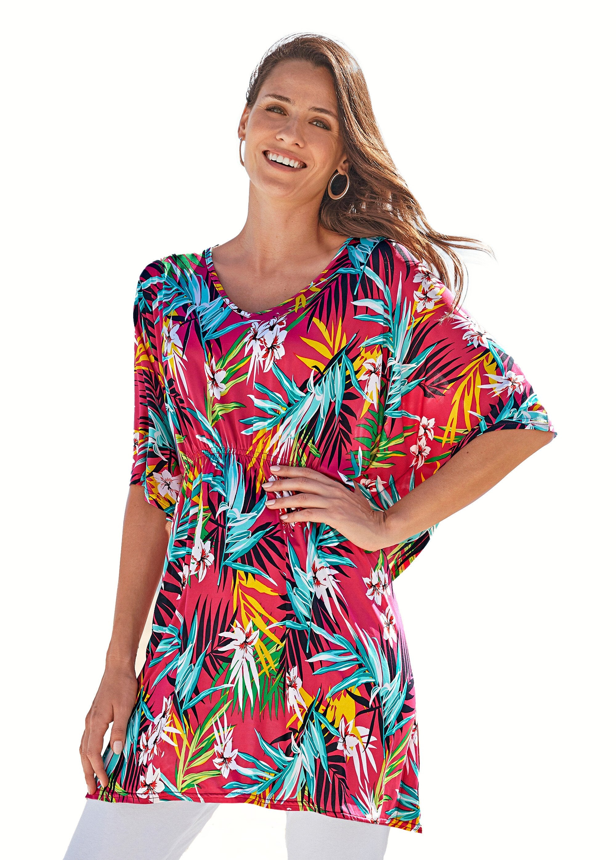 T-shirt_long_manches_chauve-souris_Fuchsia_et_jaune_FA1_slim